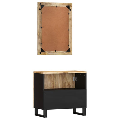 vidaXL Ensemble de meubles de salle de bain 2 pcs Bois de manguier massif