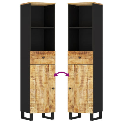 vidaXL 3-tlg. Badmöbel-Set Massivholz Mango