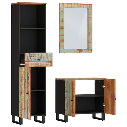 vidaXL Ensemble de meubles de salle de bain 3 pcs Bois de récupération massif