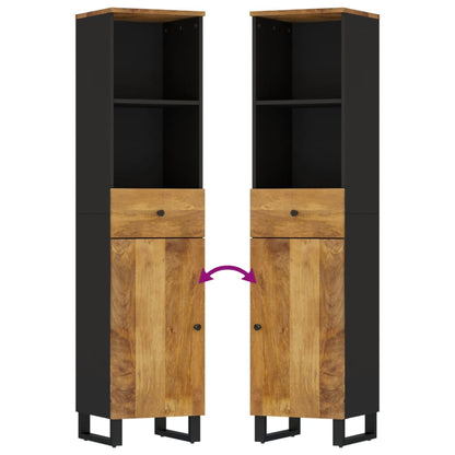 vidaXL 3-tlg. Badmöbel-Set Massivholz Mango