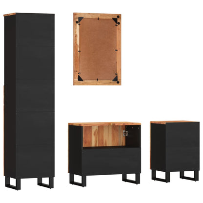 vidaXL Ensemble de 4 meubles de salle de bain en bois d'acacia massif