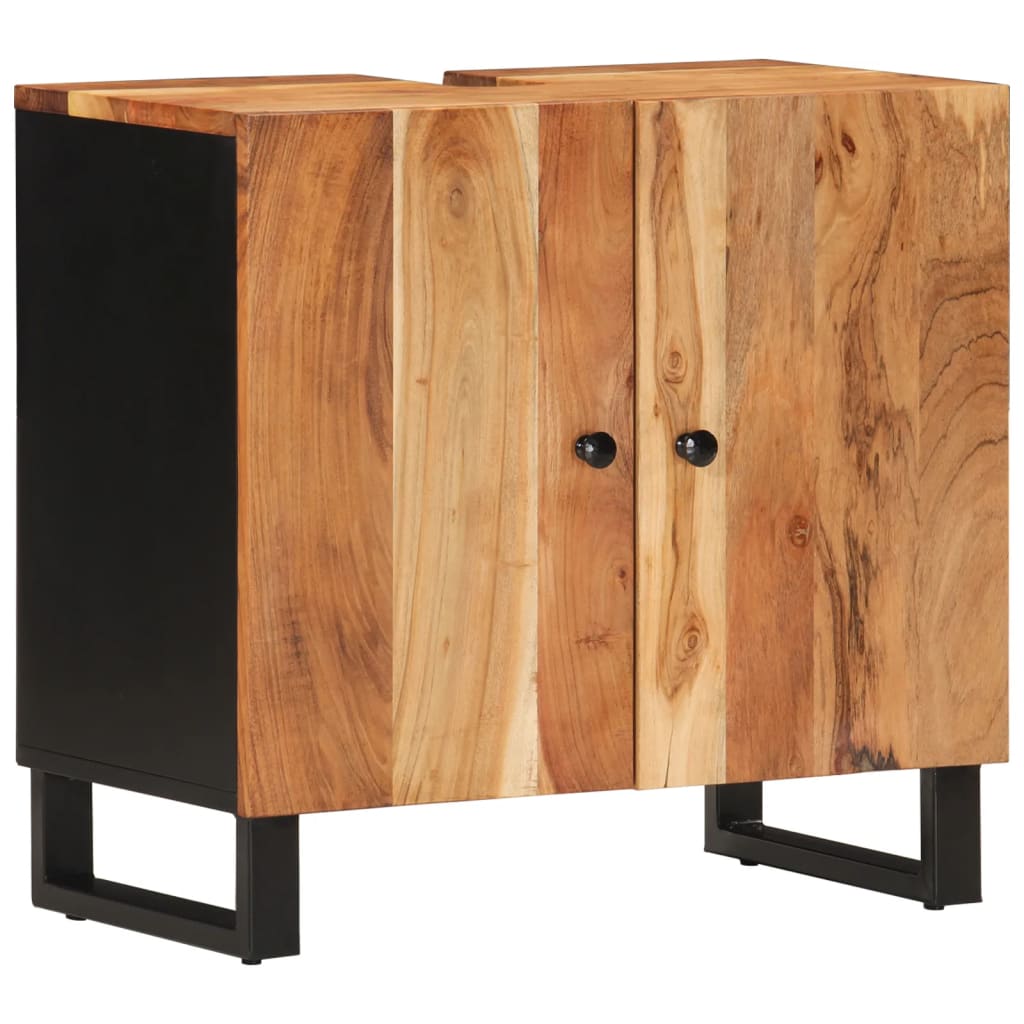vidaXL Ensemble de 4 meubles de salle de bain en bois d'acacia massif