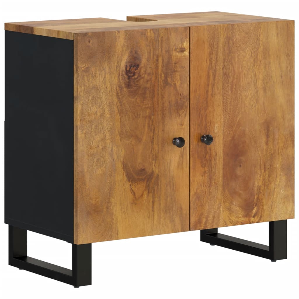 vidaXL 4-tlg. Badmöbel-Set Massivholz Mango
