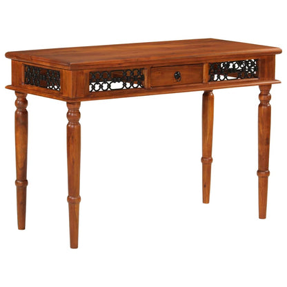 vidaXL Schreibtisch mit Schublade 110x50x76 cm Massivholz Akazie