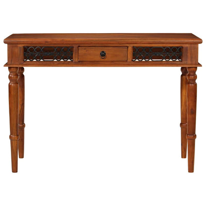 vidaXL Schreibtisch mit Schublade 110x50x76 cm Massivholz Akazie
