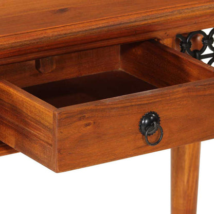 vidaXL Schreibtisch mit Schublade 110x50x76 cm Massivholz Akazie