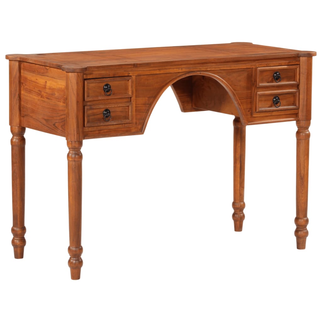 vidaXL Schreibtisch mit Schubladen 110x50x76 cm Massivholz Akazie