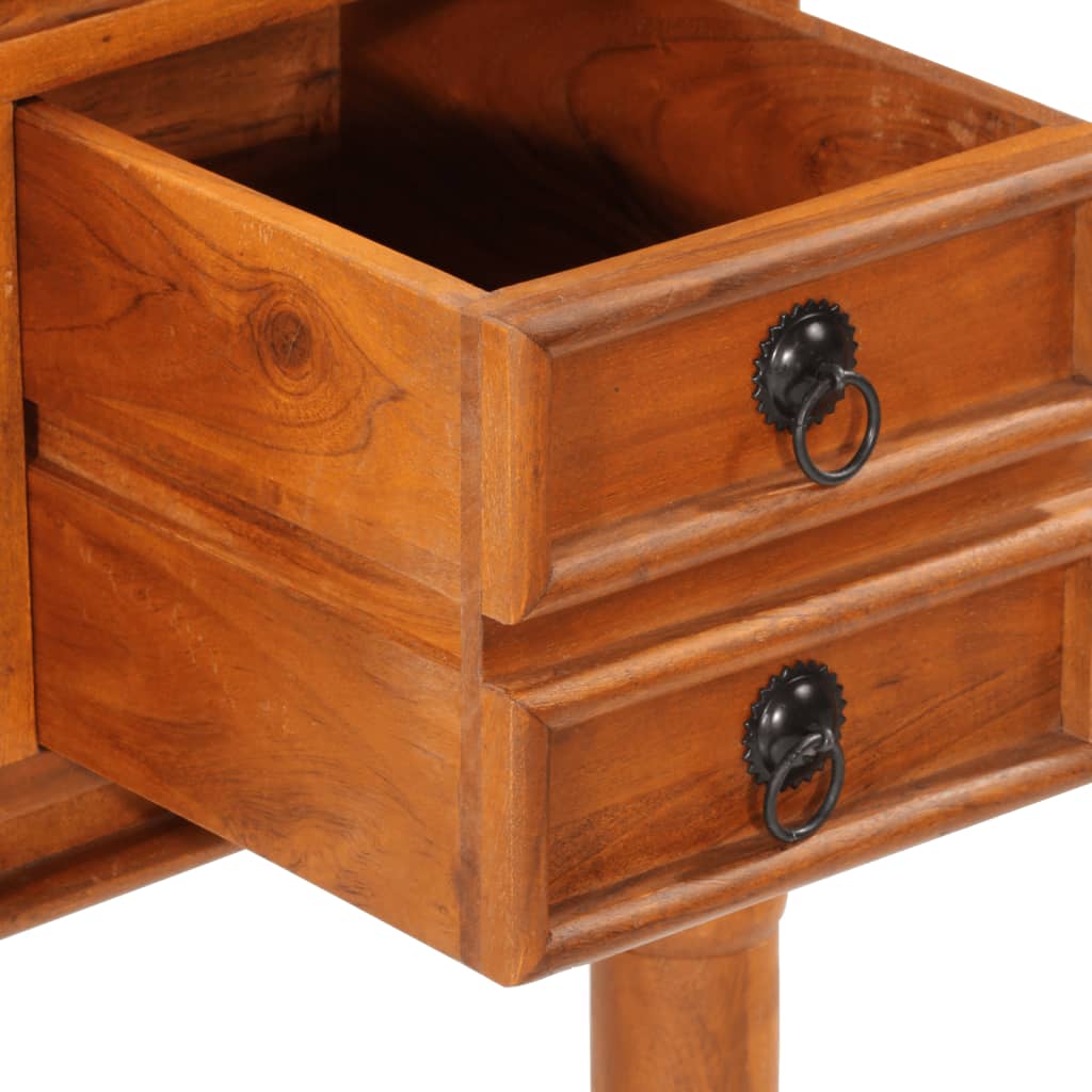 vidaXL Schreibtisch mit Schubladen 110x50x76 cm Massivholz Akazie