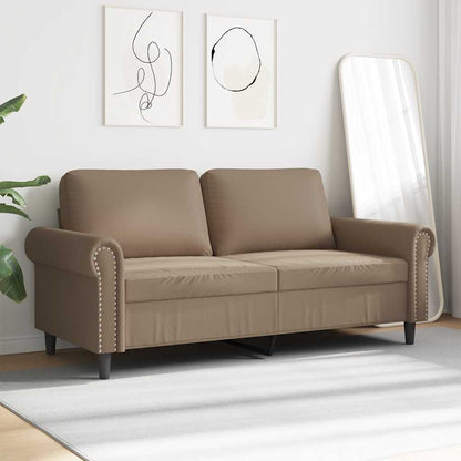 2-Sitzer-Sofa Cappuccino-Braun 140 cm Kunstleder