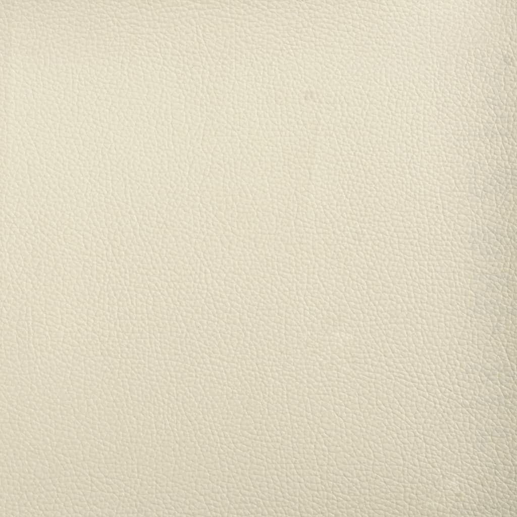 vidaXL 2-Sitzer-Sofa Creme 140 cm Kunstleder