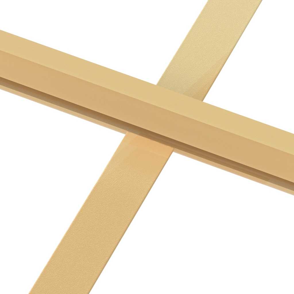 Innentür Schlank Golden 83x201,5 cm Hartglas und Aluminium