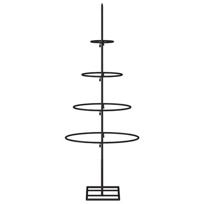 vidaXL Metall-Weihnachtsbaum Deko Schwarz 60 cm
