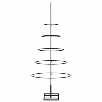 vidaXL Sapin de Noël métallique pour décorations Noir 90 cm