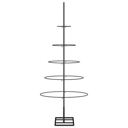 vidaXL Sapin de Noël métallique pour décorations Noir 125 cm