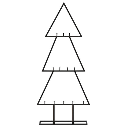 vidaXL Metall-Weihnachtsbaum Deko Schwarz 60 cm
