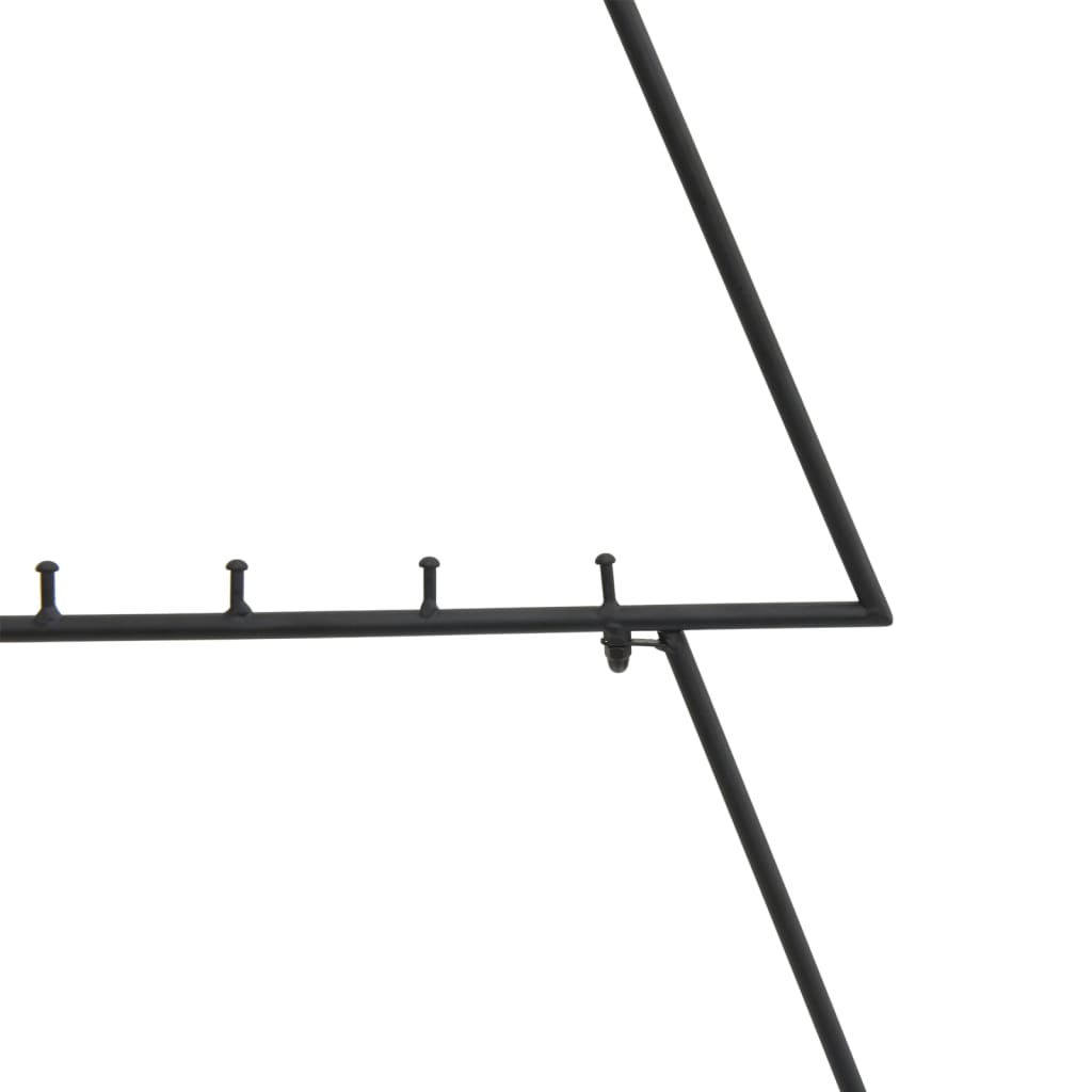 vidaXL Sapin de Noël métallique pour décorations Noir 90 cm
