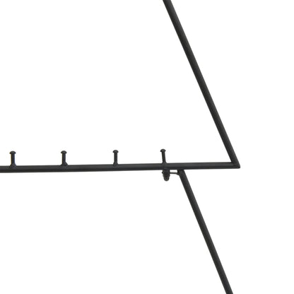 vidaXL Sapin de Noël métallique pour décorations Noir 90 cm