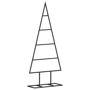 vidaXL Décoration sapin de Noël en métal noir 60 cm