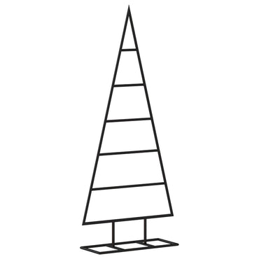 vidaXL Sapin de Noël métallique pour décorations Noir 90 cm