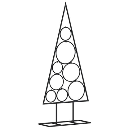 vidaXL Metall-Weihnachtsbaum Deko Schwarz 60 cm