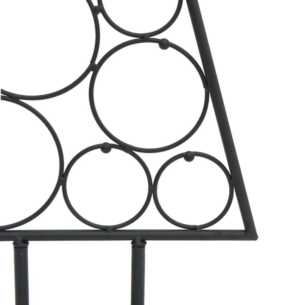 vidaXL Metall-Weihnachtsbaum Deko Schwarz 60 cm