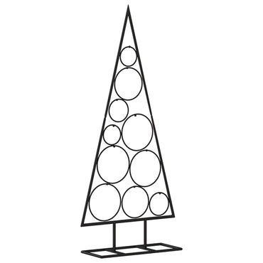 vidaXL Sapin de Noël métallique pour décorations Noir 90 cm