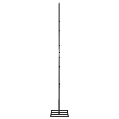 vidaXL Sapin de Noël métallique pour décorations Noir 90 cm