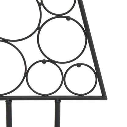 vidaXL Sapin de Noël métallique pour décorations Noir 90 cm