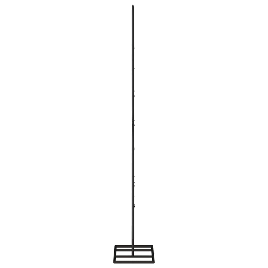vidaXL Sapin de Noël métallique pour décorations Noir 125 cm