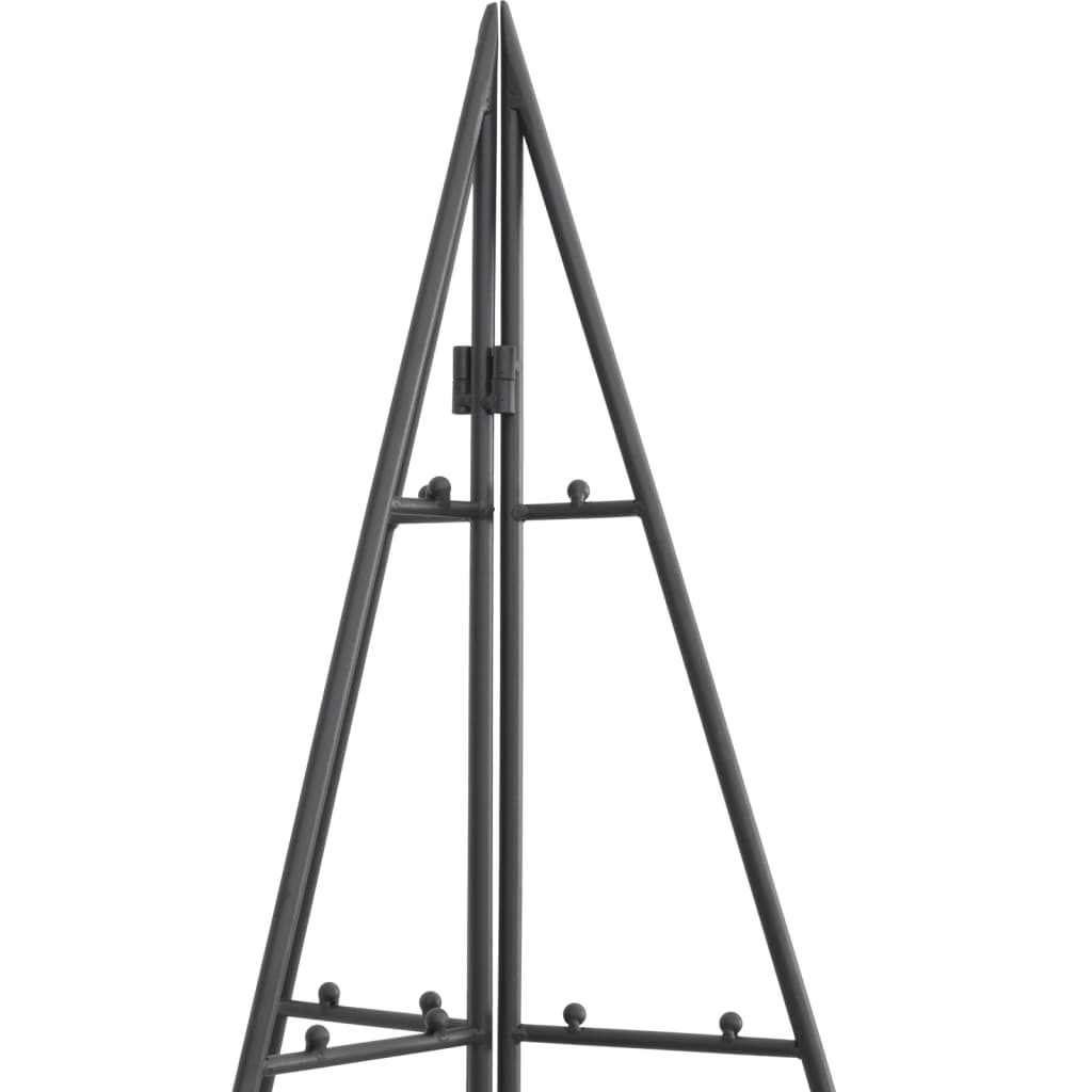 vidaXL Metall-Weihnachtsbaum für Dekorationen Schwarz 140 cm