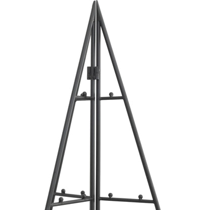 vidaXL Metall-Weihnachtsbaum für Dekorationen Schwarz 140 cm