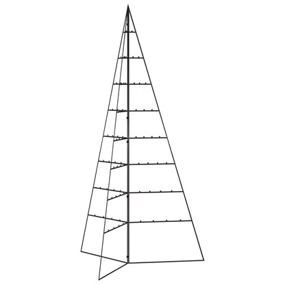vidaXL Metall-Weihnachtsbaum für Dekorationen Schwarz 180 cm