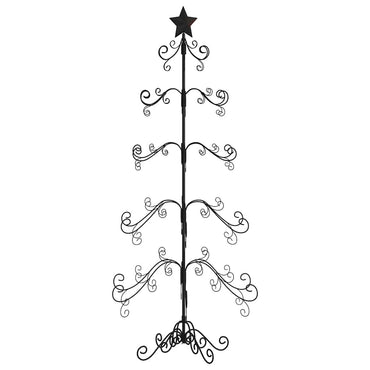 vidaXL Metall-Weihnachtsbaum für Dekorationen Schwarz 150 cm