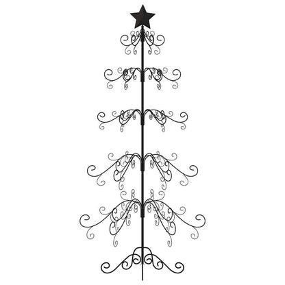 vidaXL Metall-Weihnachtsbaum für Dekorationen Schwarz 150 cm