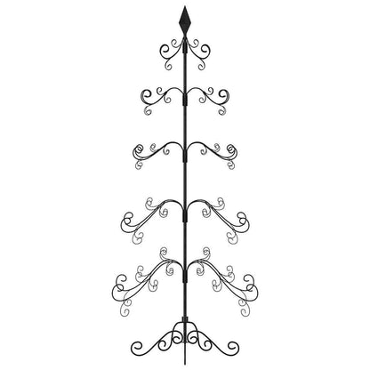 vidaXL Metall-Weihnachtsbaum für Dekorationen Schwarz 150 cm