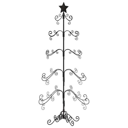 vidaXL Metall-Weihnachtsbaum für Dekorationen Schwarz 150 cm