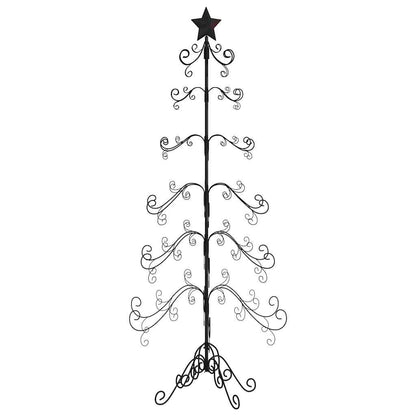 vidaXL Metall-Weihnachtsbaum für Dekorationen Schwarz 180 cm