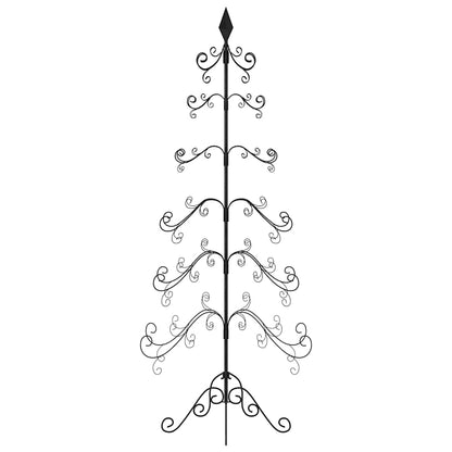 vidaXL Metall-Weihnachtsbaum für Dekorationen Schwarz 180 cm