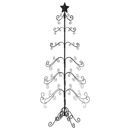 vidaXL Metall-Weihnachtsbaum für Dekorationen Schwarz 180 cm