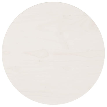 vidaXL Tischplatte Rund Weiß Ø40x3 cm Massivholz Kiefer
