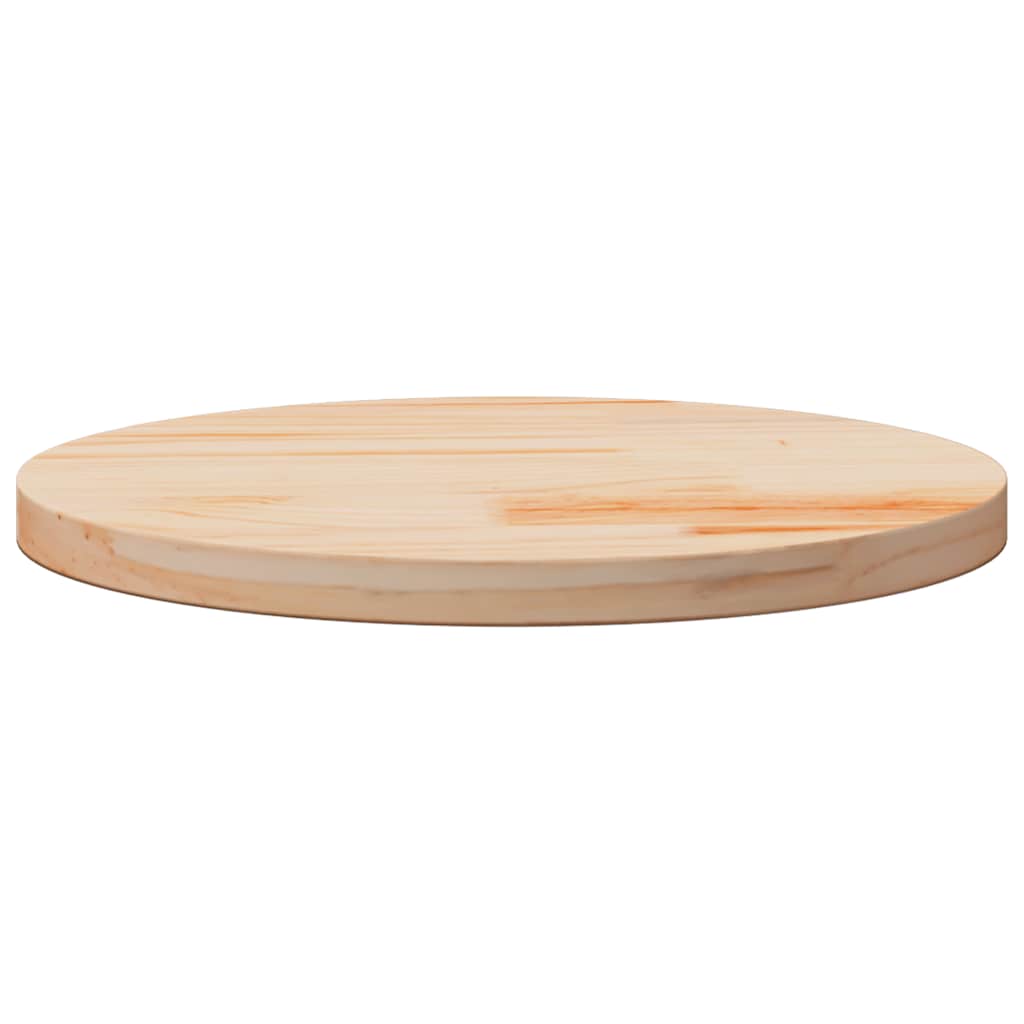 vidaXL Tischplatte Rund Ø50x3 cm Massivholz Kiefer