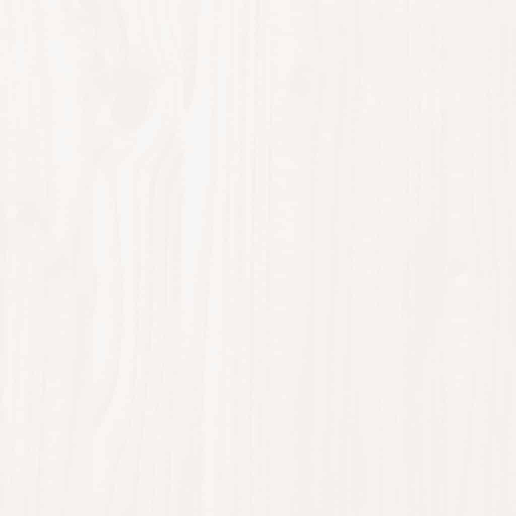 Tischplatte Rund Weiß Ø50x3 cm Massivholz Kiefer