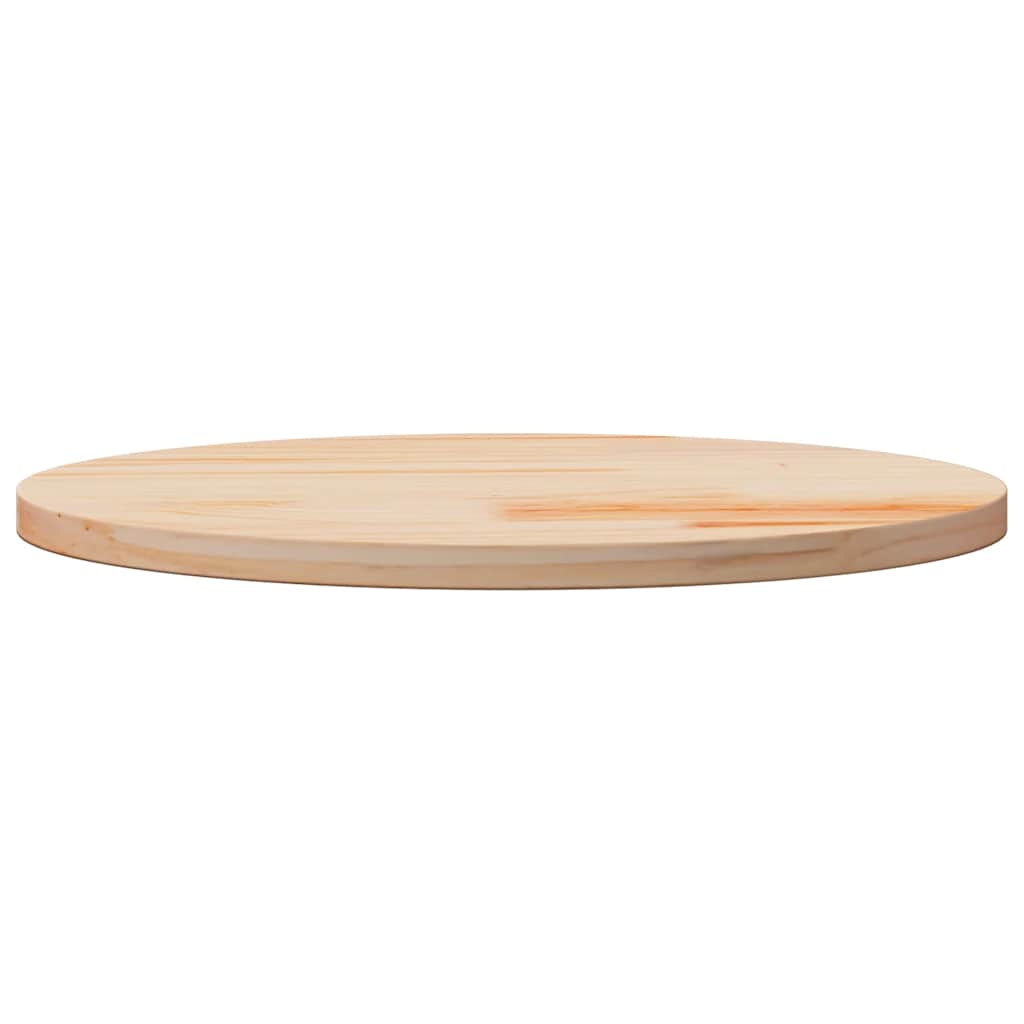 vidaXL Tischplatte Rund Ø70x3 cm Massivholz Kiefer