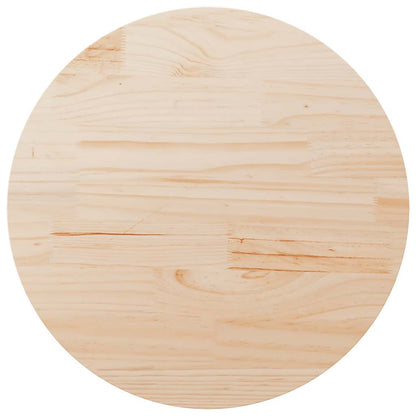 vidaXL Tischplatte Rund Ø80x3 cm Massivholz Kiefer