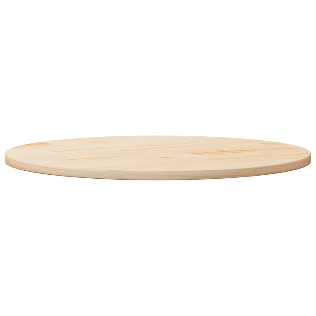vidaXL Tischplatte Rund Ø80x3 cm Massivholz Kiefer