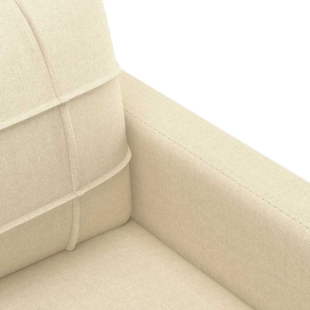 2-Sitzer-Sofa Creme 120 cm Stoff