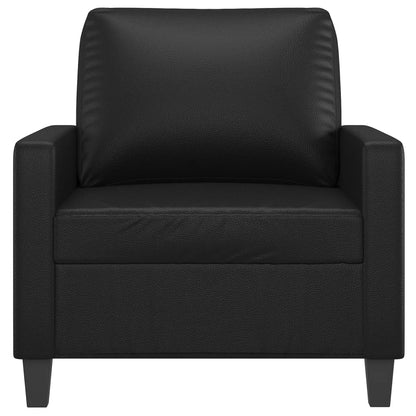 vidaXL Fauteuil noir 60 cm similicuir