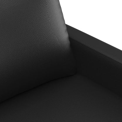 vidaXL Fauteuil noir 60 cm similicuir