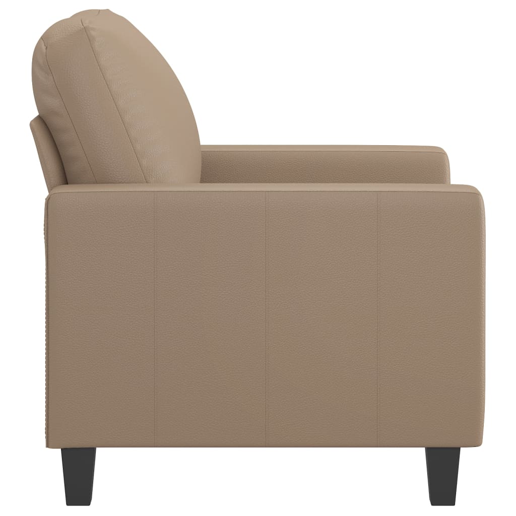 vidaXL Sessel Cappuccino-Braun 60 cm Kunstleder