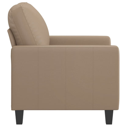 vidaXL Sessel Cappuccino-Braun 60 cm Kunstleder